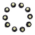 10 PCS 0.5W T3 Instrument Panel LED Light Dashboard Indicator Lamp Bulb(White Light)
