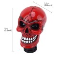 Universal Skull Head Shape ABS Manual or Automatic Gear Shift Knob with Three Rubber Covers Fit for