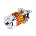 H4 9W 900 LM 6000K Static + Strobe Light Motorcycle Headlight Lamp with 3 COB White Light Lamps and