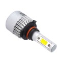 S2 2PCS 9005 18W 1800LM 6500K 2 COB LED Waterproof IP67 Car Headlight Lamps, DC 9-32V(White Light)