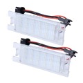 2 PCS License Plate Light with 24 SMD-3528 Lamps for Opel
