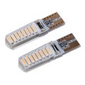 2PCS T10 3W 16 SMD-4014 LEDs Car Clearance Lights Lamp, DC 12V(Pink Light)