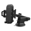 Multi-function Vehicle Navigation Frame Suction Cup Car Mount Phone Holder(Black)
