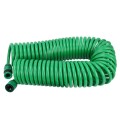 Garden Watering Series Spring Tube Hose Telescopic Spiral Pipe with Water Connector Adaptor and Conn