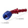 Pipe Joints 45 Degree Swivel Oil Fuel Fitting Adaptor Oil Cooler Hose Fitting Aluminum Alloy AN4 Fit