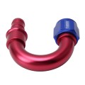 Pipe Joints 180 Degree Swivel Oil Fuel Fitting Adaptor Oil Cooler Hose Fitting Aluminum Alloy AN12 C