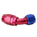 Pipe Joints 45 Degree Swivel Oil Fuel Fitting Adaptor Oil Cooler Hose Fitting Aluminum Alloy AN12 Fi
