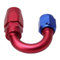 Pipe Joints 180 Degree Swivel Oil Fuel Fitting Adaptor Oil Cooler Hose Fitting Aluminum Alloy AN6 Cu