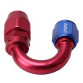 Pipe Joints 180 Degree Swivel Oil Fuel Fitting Adaptor Oil Cooler Hose Fitting Aluminum Alloy AN8 Cu