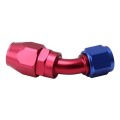 Pipe Joints 45 Degree Swivel Oil Fuel Fitting Adaptor Oil Cooler Hose Fitting Aluminum Alloy AN8 Fit