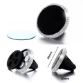 Car Diamond Magnetic Air Outlet Mobile Phone Holder(White)