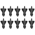 10 PCS Universal Car Carbon Fiber Shark Fin Diffuser Vortex Generator Roof Spoiler