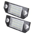 2 PCS License Plate Light with 24  SMD-3528 Lamps for Ford Focus,2W 120LM,6000K, DC12V(White Light)