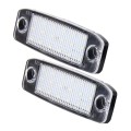2 PCS LED License Plate Light with 18  SMD-3528 Lamps for Hyundai Sonata,2W 120LM,6000K, DC12V(White