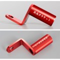 Motorcycle Rear View Mirror Aluminum Alloy Bracket(Red)