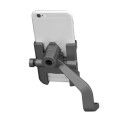 Motorcycle Rear View Mirror Aluminum Alloy Phone Bracket, Suitable for 60-100mm Device(Grey)