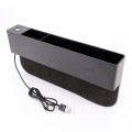 Universal Car Multi-functional Charger Console Side Pocket Seat Gap Side Storage Box, with 2 USB Por