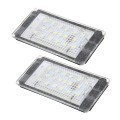 2 PCS License Plate Light with 18  SMD-3528 Lamps for BMW E46 2D M3 1998-2003,2W 120LM,6000K, DC12V
