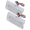 2 PCS License Plate Light with 18  SMD-3528 Lamps for BMW E53(X5),2W 120LM,6000K, DC12V (White Light