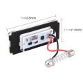 2 PCS License Plate Light with 18  SMD-3528 Lamps for BMW MINI R56,2W 120LM,6000K, DC12V (White Ligh