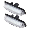 2 PCS License Plate Light with 18  SMD-3528 Lamps for Toyota,2W 120LM,6000K, DC12V(White Light)