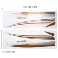 4 PCS SUV Body Decorative Strip Brand Car Streamline Shining Sticker for Toyota Prado 2014 Version