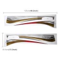 4 PCS SUV Body Decorative Strip Brand Car Streamline Shining Sticker for Toyota Prado 2016 Version