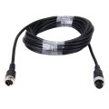5m M12 4P Aviation Connector Video Audio Extend Cable for CCTV Camera DVR