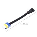 2 PCS 9006 Car HID Xenon Headlight Male to Female Conversion Cable with Ceramic Adapter Socket