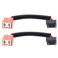 2 PCS H7 Car HID Xenon Headlight Male to Female Conversion Cable with Ceramic Adapter Socket
