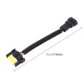 2 PCS H11 Car HID Xenon Headlight Male to Female Conversion Cable with Ceramic Adapter Socket