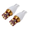 2 PCS T15 5W 450 LM 6000K Car Clearance Lights with 12 SMD-3030-LED Lamps, DC 12V(White Light)