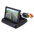 Foldable 4.3 inch Digital TFT LCD Car High Definition Monitor, Support Reverse Automatic Screen Func