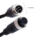2 PCS Car Auto Monitor Camera DVR Male and Female 4 Pin Video Power Extension Cable Cord, Length: 22