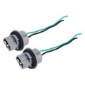 2 PCS 7440 Car Auto LED Bulb Socket Holder (No Including Light)