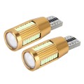 2 PCS T10 2W Constant Current Car Clearance Light with 38 SMD-3014 Lamps, DC 12-16V(Ice Blue Light)