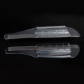 2 PCS Car Auto Universal Rubber Reversing Rearview Mirror Rain Baffle Plate (Transparent)