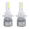 2 PCS  H13 18W 1800 LM 6000K IP68 Canbus Constant Current Car LED Headlight with 2 COB Lamps, DC 9-3