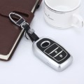 Car Auto PU Leather Fold Two Buttons Luminous Effect Key Ring Protection Cover for 2014 Version RAV4