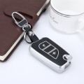 Car Auto PU Leather Intelligence Two Buttons Luminous Effect Key Ring Protection Cover for 2014 Vers