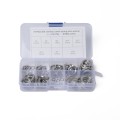 75 PCS Stainless Steel Spring Lock Washer Assorted Kit M4-M16 for Car / Boat / Home Appliance