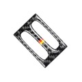 Car German Flag Carbon Fiber Intermediate Air Outlet Panel Decorative Sticker for Mercedes-Benz W204
