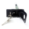 Adjustable Black Paddle Entry Door Latch & Keys Tool Box Lock for Trailer / Yacht / Truck