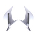 2PCS Plastic Decorative Air Flow Intake Turbo Bonnet Hood Side Vent Grille Cover With Self-adhesive
