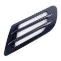 2 PCS Euro Style Metal Decorative Air Flow Intake Turbo Bonnet Hood Side Vent Grille Cover with Self