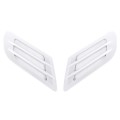 2PCS Euro Style Metal Decorative Air Flow Intake Turbo Bonnet Hood Side Vent Grille Cover With Self-