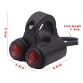 Motorcycle Headlight Auxiliary Light Waterproof Aluminum Alloy Double Flash Switches with Indicator
