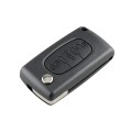 For PEUGEOT Car Keys Replacement 3 Buttons Car Key Case with Grooved, without Holder
