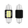 2 PCS 31mm DC12V-24V 3W 6000K 660LM 6LEDs SMD-3030 Car Reading Lamp / License Plate Light