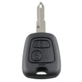 For PEUGEOT 206 2 Buttons Intelligent Remote Control Car Key with Integrated Chip & Battery, Frequen